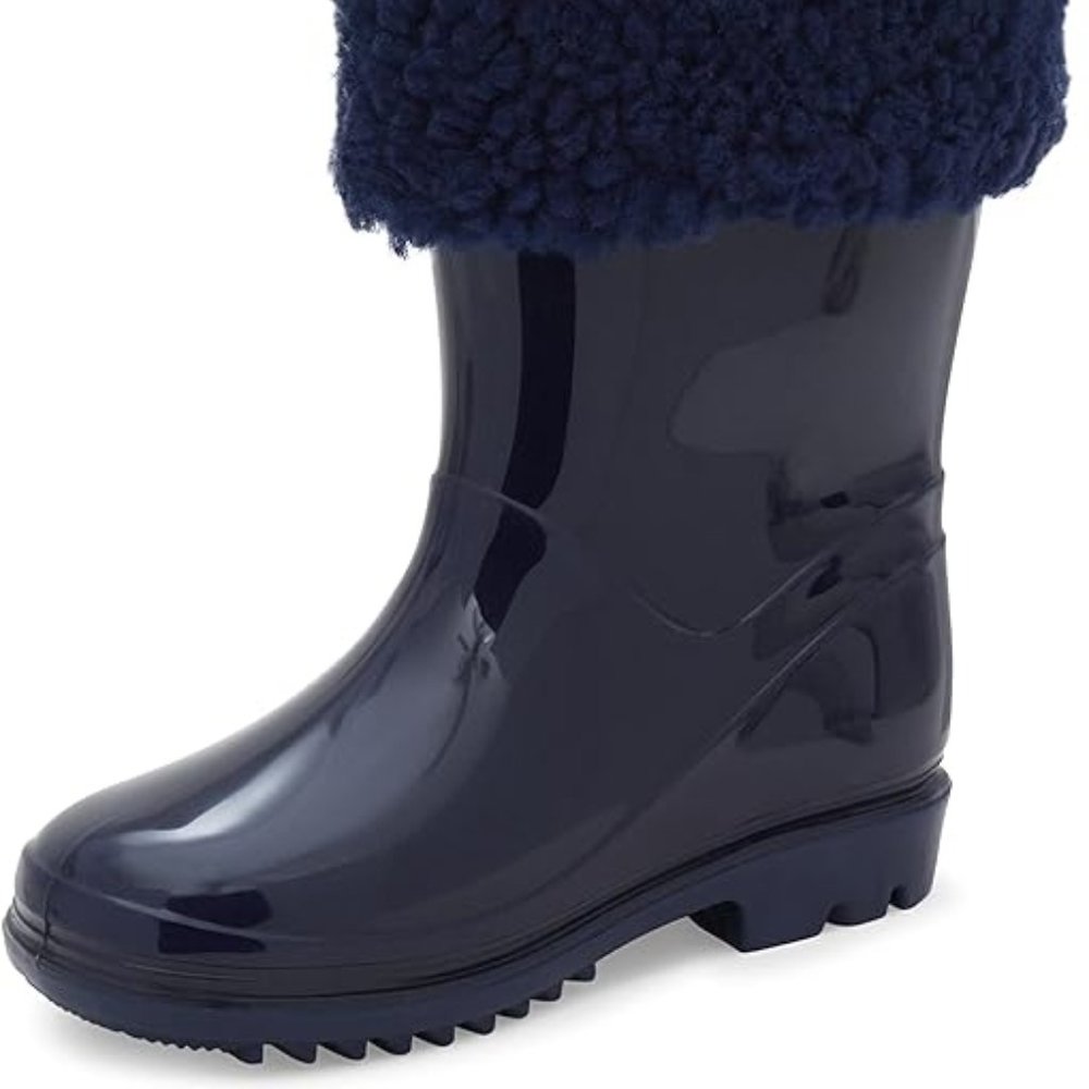 Adventure-Ready: Carter's Navy Tank Rain Boots for Little Boys